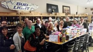 Nearly 50 toys were donated to the Pinky & Pepe’s Grape Escape fundraising & toy drive collection for Toys for Tots at the “Give Thanks” Cocktail Mixer at Pinky & Pepe’s Grape Escape on Thursday, November 17, 2016.  (photo credit: Pinky & Pepe’s Grape Escape)  
