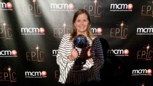 Gaithersburg-Germantown Chamber’s Laura Rowles is the recipient of Montgomery Community Media’s EPIC Monty’s Choice award; presented to “Members Who Best Exemplify MCM’s Mission”. Rowles was awarded the EPIC for her blog on the mymcmedia.org website.